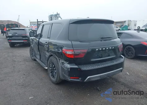 2023 Nissan Armada S 4Wd из США, поврежденный, VIN JN8AY2ED2P9695256